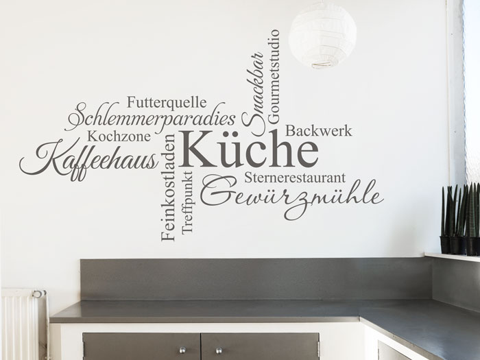 Wand in der küche gestalten farbe & material küchentrends Küche schwarz weiß wandfarbe